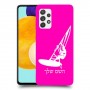גלישת מפרש כיסוי מגן קשיח בעיצוב אישי עם השם שלך ל Samsung Galaxy A52 5G יחידה אחת סקרין מובייל