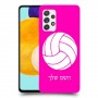 כדורעף - כדור כיסוי מגן קשיח בעיצוב אישי עם השם שלך ל Samsung Galaxy A52 5G יחידה אחת סקרין מובייל