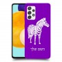 זברה כיסוי מגן קשיח בעיצוב אישי עם השם שלך ל Samsung Galaxy A52 5G יחידה אחת סקרין מובייל
