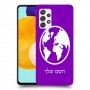 עולם כיסוי מגן קשיח בעיצוב אישי עם השם שלך ל Samsung Galaxy A52 5G יחידה אחת סקרין מובייל