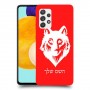 זאב כיסוי מגן קשיח בעיצוב אישי עם השם שלך ל Samsung Galaxy A52 5G יחידה אחת סקרין מובייל