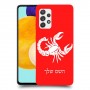 עקרב כיסוי מגן קשיח בעיצוב אישי עם השם שלך ל Samsung Galaxy A52 5G יחידה אחת סקרין מובייל