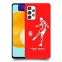 שחקן כדורגל כיסוי מגן קשיח בעיצוב אישי עם השם שלך ל Samsung Galaxy A52 5G יחידה אחת סקרין מובייל