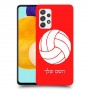 כדורעף - כדור כיסוי מגן קשיח בעיצוב אישי עם השם שלך ל Samsung Galaxy A52 5G יחידה אחת סקרין מובייל