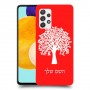 עץ כיסוי מגן קשיח בעיצוב אישי עם השם שלך ל Samsung Galaxy A52 5G יחידה אחת סקרין מובייל