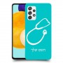רופא סטטוסקופ כיסוי מגן קשיח בעיצוב אישי עם השם שלך ל Samsung Galaxy A52 5G יחידה אחת סקרין מובייל