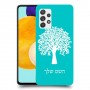 עץ כיסוי מגן קשיח בעיצוב אישי עם השם שלך ל Samsung Galaxy A52 5G יחידה אחת סקרין מובייל