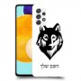זאב כיסוי מגן קשיח בעיצוב אישי עם השם שלך ל Samsung Galaxy A52 5G יחידה אחת סקרין מובייל