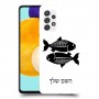 דגים כיסוי מגן קשיח בעיצוב אישי עם השם שלך ל Samsung Galaxy A52 5G יחידה אחת סקרין מובייל