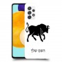 שור כיסוי מגן קשיח בעיצוב אישי עם השם שלך ל Samsung Galaxy A52 5G יחידה אחת סקרין מובייל