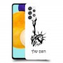 פסל החירות כיסוי מגן קשיח בעיצוב אישי עם השם שלך ל Samsung Galaxy A52 5G יחידה אחת סקרין מובייל