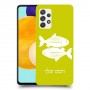 דגים כיסוי מגן קשיח בעיצוב אישי עם השם שלך ל Samsung Galaxy A52 5G יחידה אחת סקרין מובייל