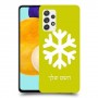 שלג כיסוי מגן קשיח בעיצוב אישי עם השם שלך ל Samsung Galaxy A52 5G יחידה אחת סקרין מובייל