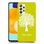 עץ כיסוי מגן קשיח בעיצוב אישי עם השם שלך ל Samsung Galaxy A52 5G יחידה אחת סקרין מובייל