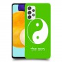 סמל יינג יאנג - סין כיסוי מגן קשיח בעיצוב אישי עם השם שלך ל Samsung Galaxy A52 יחידה אחת סקרין מובייל