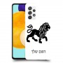 אריה כיסוי מגן קשיח בעיצוב אישי עם השם שלך ל Samsung Galaxy A52 יחידה אחת סקרין מובייל