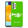 חצוצרה כיסוי מגן קשיח בעיצוב אישי עם השם שלך ל Samsung Galaxy A52s 5G יחידה אחת סקרין מובייל