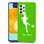 כדורגל - אישה כיסוי מגן קשיח בעיצוב אישי עם השם שלך ל Samsung Galaxy A52s 5G יחידה אחת סקרין מובייל