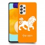 אריה כיסוי מגן קשיח בעיצוב אישי עם השם שלך ל Samsung Galaxy A52s 5G יחידה אחת סקרין מובייל