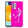 שחקן כדורגל כיסוי מגן קשיח בעיצוב אישי עם השם שלך ל Samsung Galaxy A52s 5G יחידה אחת סקרין מובייל