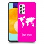 מפת העולם כיסוי מגן קשיח בעיצוב אישי עם השם שלך ל Samsung Galaxy A52s 5G יחידה אחת סקרין מובייל