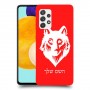 זאב כיסוי מגן קשיח בעיצוב אישי עם השם שלך ל Samsung Galaxy A52s 5G יחידה אחת סקרין מובייל