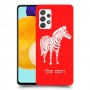 זברה כיסוי מגן קשיח בעיצוב אישי עם השם שלך ל Samsung Galaxy A52s 5G יחידה אחת סקרין מובייל