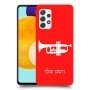 חצוצרה כיסוי מגן קשיח בעיצוב אישי עם השם שלך ל Samsung Galaxy A52s 5G יחידה אחת סקרין מובייל