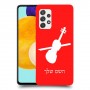 כינור כיסוי מגן קשיח בעיצוב אישי עם השם שלך ל Samsung Galaxy A52s 5G יחידה אחת סקרין מובייל