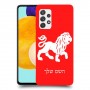 אריה כיסוי מגן קשיח בעיצוב אישי עם השם שלך ל Samsung Galaxy A52s 5G יחידה אחת סקרין מובייל