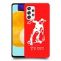ילד סקייטבורד כיסוי מגן קשיח בעיצוב אישי עם השם שלך ל Samsung Galaxy A52s 5G יחידה אחת סקרין מובייל