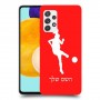 כדורגל - אישה כיסוי מגן קשיח בעיצוב אישי עם השם שלך ל Samsung Galaxy A52s 5G יחידה אחת סקרין מובייל