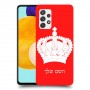 כתר מלכותי כיסוי מגן קשיח בעיצוב אישי עם השם שלך ל Samsung Galaxy A52s 5G יחידה אחת סקרין מובייל