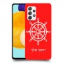 הגה - קפטן - ים כיסוי מגן קשיח בעיצוב אישי עם השם שלך ל Samsung Galaxy A52s 5G יחידה אחת סקרין מובייל