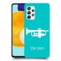 חצוצרה כיסוי מגן קשיח בעיצוב אישי עם השם שלך ל Samsung Galaxy A52s 5G יחידה אחת סקרין מובייל