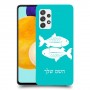 דגים כיסוי מגן קשיח בעיצוב אישי עם השם שלך ל Samsung Galaxy A52s 5G יחידה אחת סקרין מובייל
