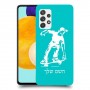 ילד סקייטבורד כיסוי מגן קשיח בעיצוב אישי עם השם שלך ל Samsung Galaxy A52s 5G יחידה אחת סקרין מובייל