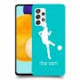 כדורגל - אישה כיסוי מגן קשיח בעיצוב אישי עם השם שלך ל Samsung Galaxy A52s 5G יחידה אחת סקרין מובייל