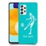 שחקן כדורגל כיסוי מגן קשיח בעיצוב אישי עם השם שלך ל Samsung Galaxy A52s 5G יחידה אחת סקרין מובייל