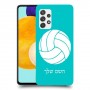 כדורעף - כדור כיסוי מגן קשיח בעיצוב אישי עם השם שלך ל Samsung Galaxy A52s 5G יחידה אחת סקרין מובייל