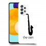 סקספון כיסוי מגן קשיח בעיצוב אישי עם השם שלך ל Samsung Galaxy A52s 5G יחידה אחת סקרין מובייל