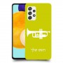 חצוצרה כיסוי מגן קשיח בעיצוב אישי עם השם שלך ל Samsung Galaxy A52s 5G יחידה אחת סקרין מובייל