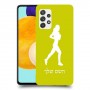 ג'וגלין - אישה כיסוי מגן קשיח בעיצוב אישי עם השם שלך ל Samsung Galaxy A52s 5G יחידה אחת סקרין מובייל