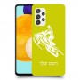 אופנוע שלג כיסוי מגן קשיח בעיצוב אישי עם השם שלך ל Samsung Galaxy A52s 5G יחידה אחת סקרין מובייל