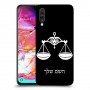 מאזניים כיסוי מגן קשיח בעיצוב אישי עם השם שלך ל Samsung Galaxy A70 יחידה אחת סקרין מובייל