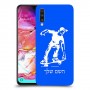 ילד סקייטבורד כיסוי מגן קשיח בעיצוב אישי עם השם שלך ל Samsung Galaxy A70 יחידה אחת סקרין מובייל