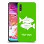 דגים כיסוי מגן קשיח בעיצוב אישי עם השם שלך ל Samsung Galaxy A70 יחידה אחת סקרין מובייל