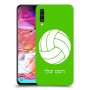 כדורעף - כדור כיסוי מגן קשיח בעיצוב אישי עם השם שלך ל Samsung Galaxy A70 יחידה אחת סקרין מובייל