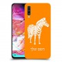זברה כיסוי מגן קשיח בעיצוב אישי עם השם שלך ל Samsung Galaxy A70 יחידה אחת סקרין מובייל