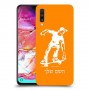 ילד סקייטבורד כיסוי מגן קשיח בעיצוב אישי עם השם שלך ל Samsung Galaxy A70 יחידה אחת סקרין מובייל